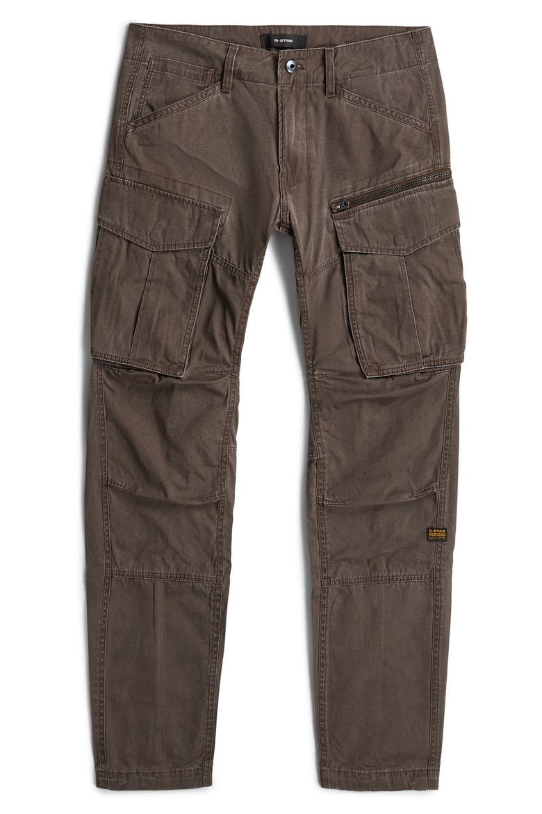 Rovic 3D Regular Fit Tapered Cargo Pants, Alternate, color, JAVA/ ELEPHANT SKIN
