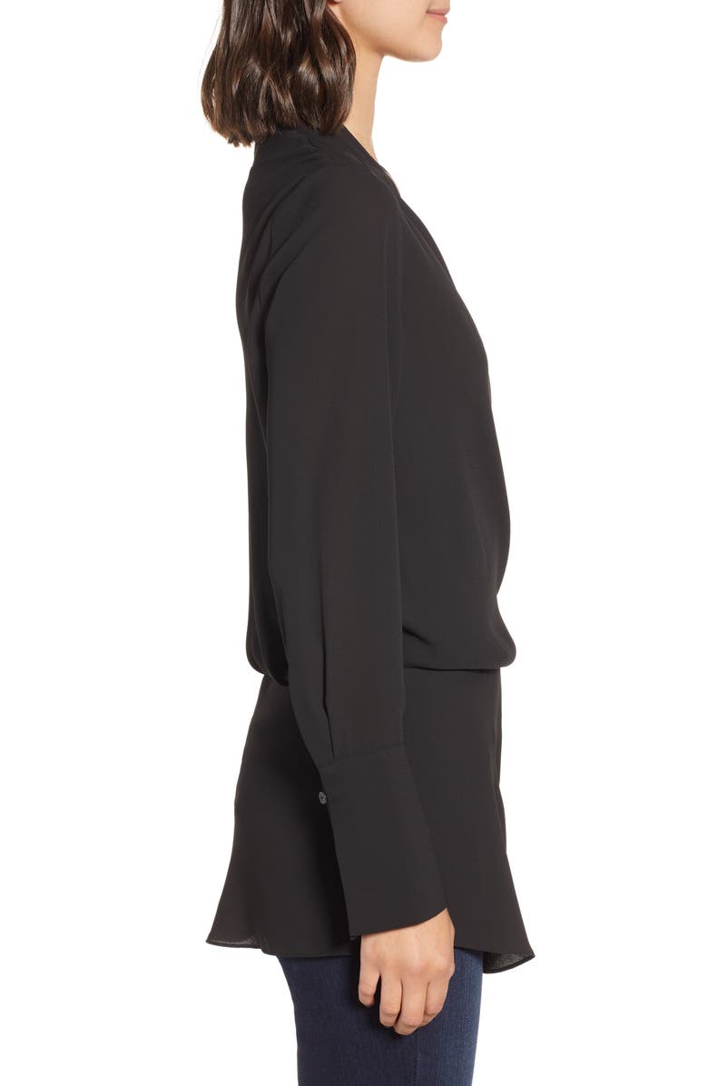 Trouvé Chelsea28 Long Sleeve Wrap Blouse, Alternate, color,