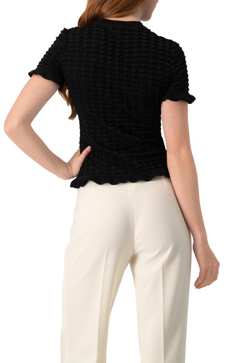 IVONNE Knitted Short Sleeve Blouse, Alternate, color,