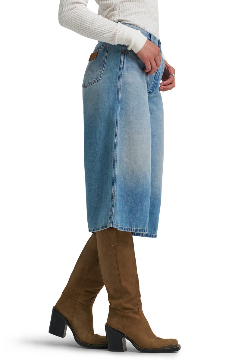 Wrangler Denim Culottes, Alternate, color, Shimmerstone