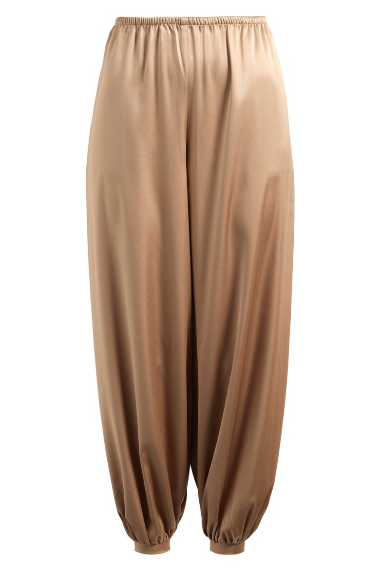 Aven Satin Balloon Pants, Main, color, CHANTERELLE