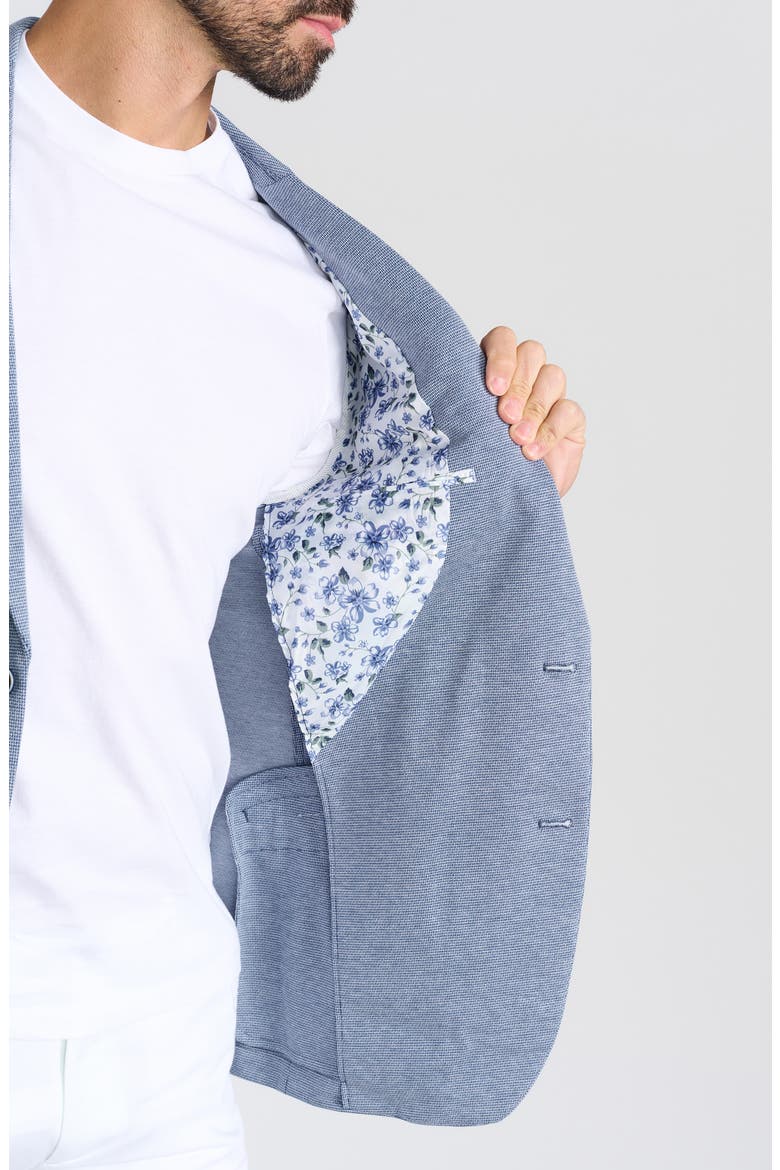 Textured Neat Knit Sport Coat, Alternate, color, BLUE