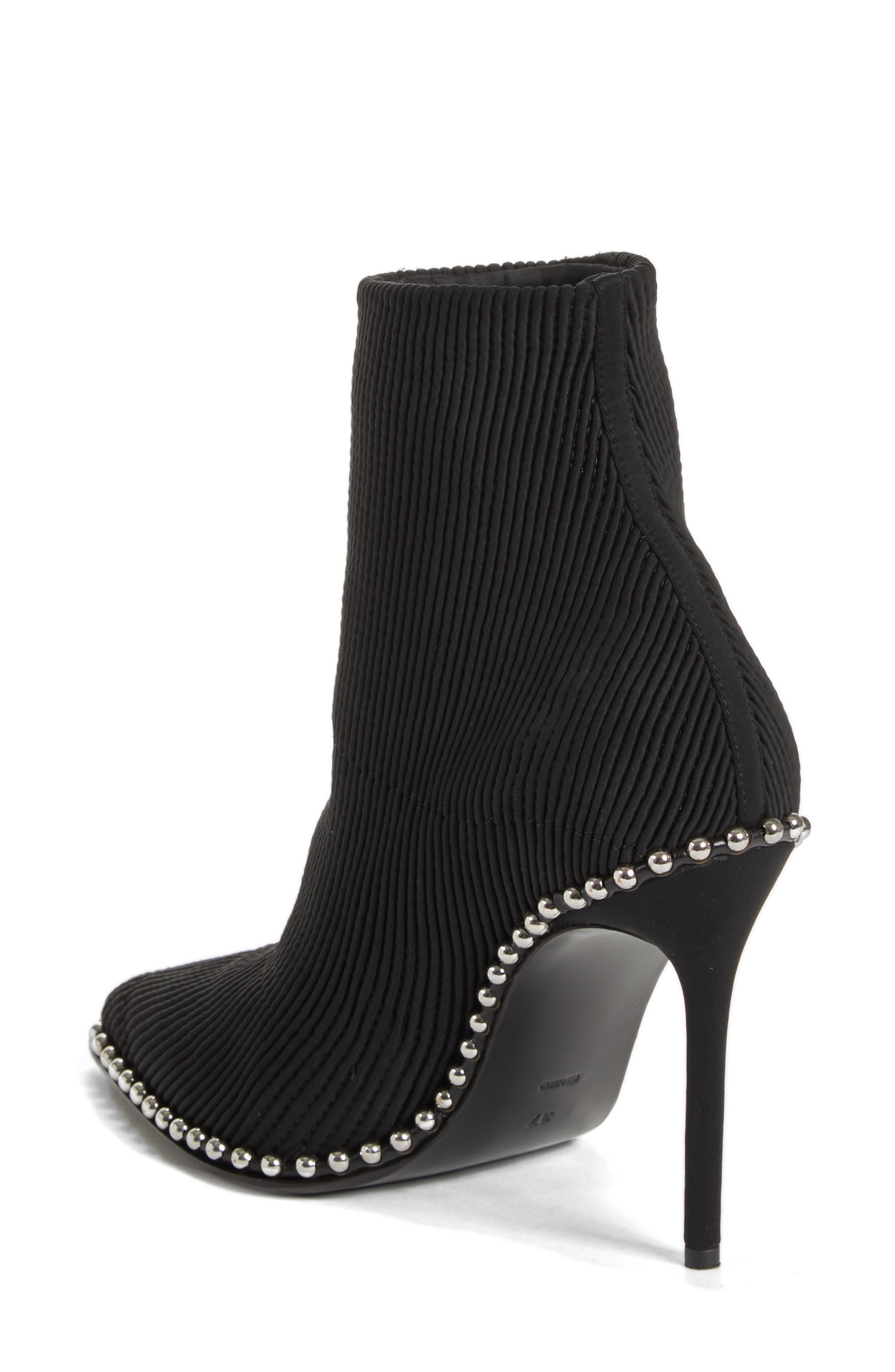 Alexander Wang Eri Studded Sock Bootie, Alternate, color, 