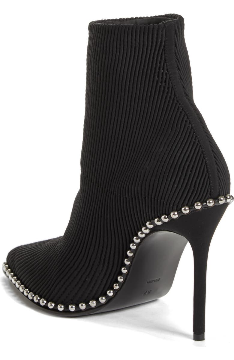 Alexander Wang Eri Studded Sock Bootie, Alternate, color,