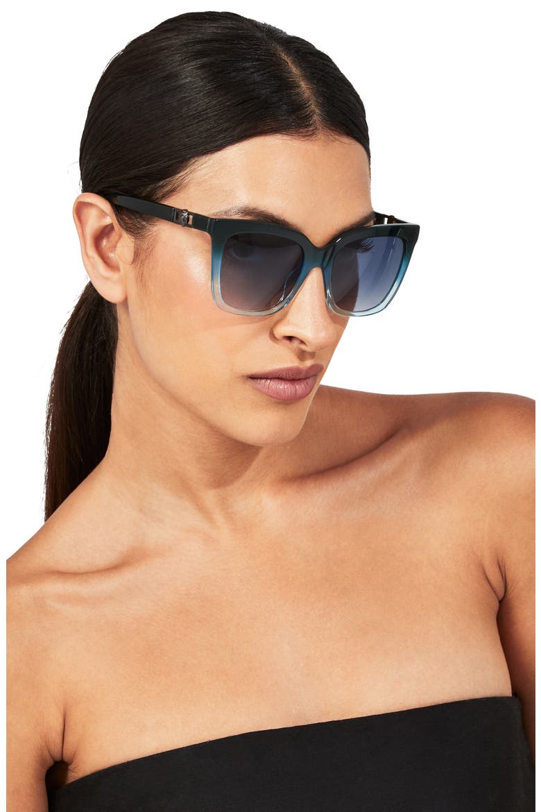 KGL1004 Cat Eye Sunglasses, Alternate, color, BLUE
