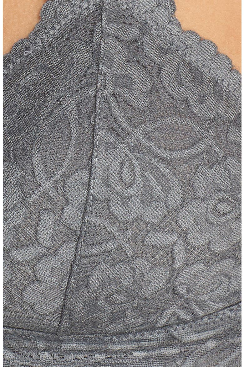 Racerback Galloon Lace Bralette, Alternate, color, GRAPHITE
