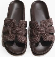 H&M Braided Straw Sandals