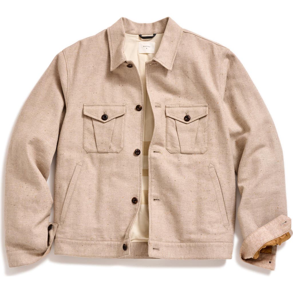 Billy Reid Tweed Member's Jacket In Pumice