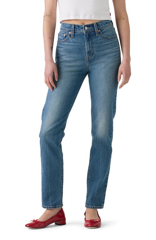Levi's Wedgie High Waist Slim Jeans In Blue