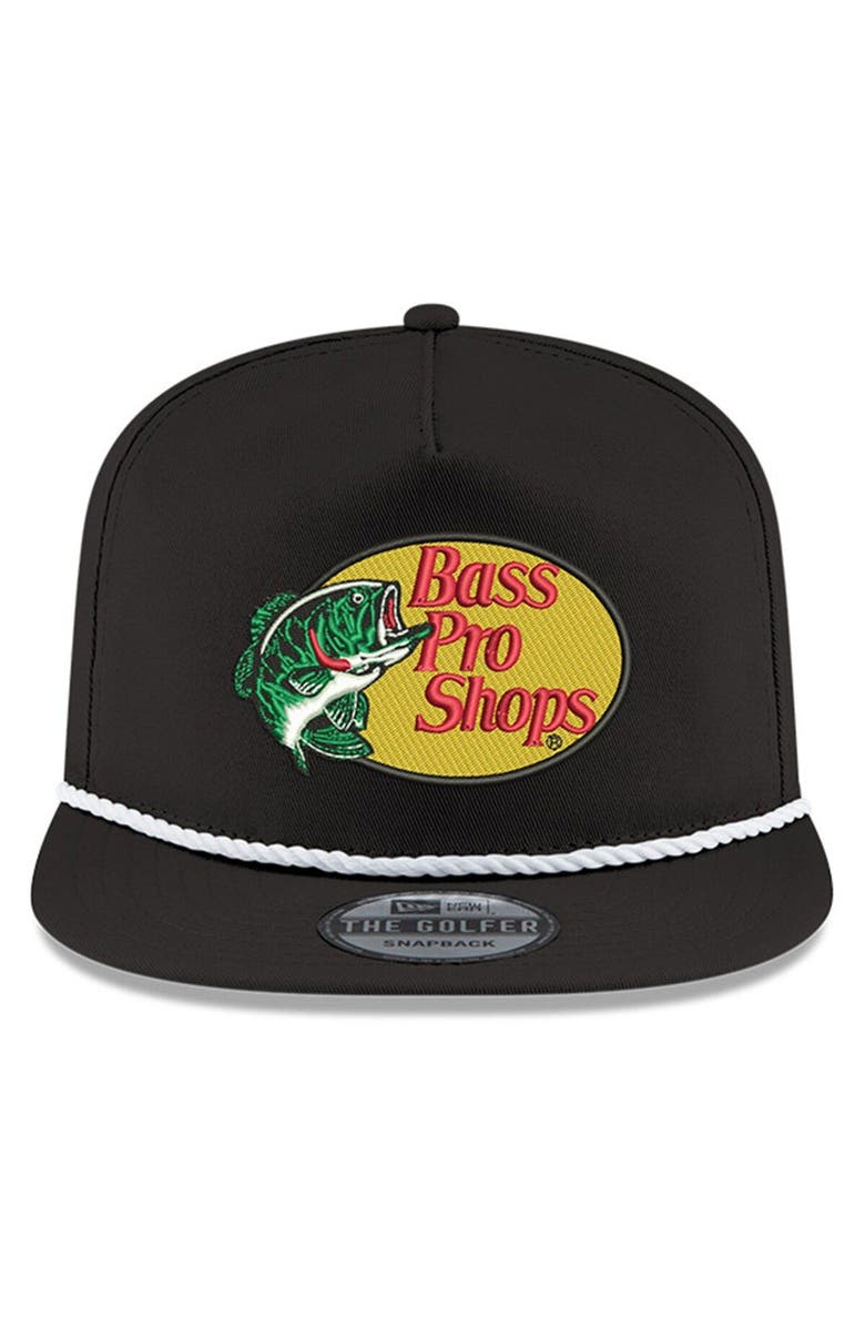 New Era Men's New Era Black Dale Earnhardt Jr. Bass Pro Shops Golfer Adjustable Hat, Alternate, color,