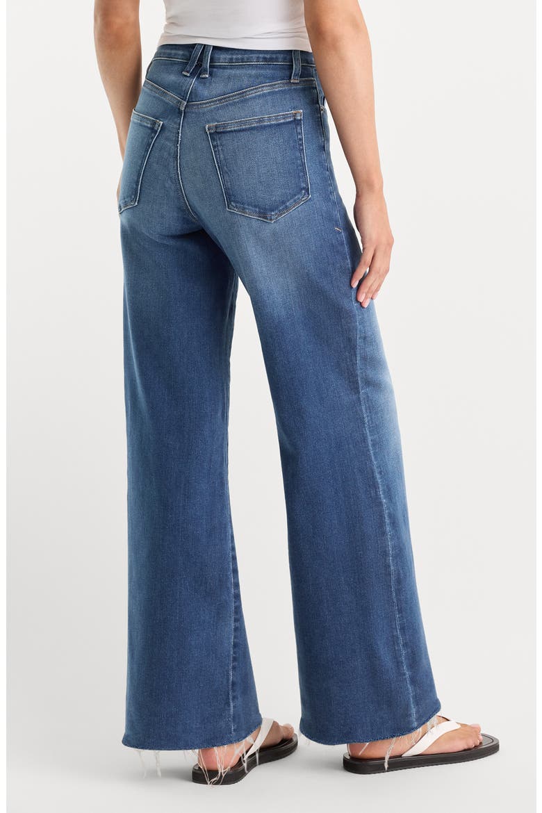 Soft-Tech Good Waist High Waist Wide Leg Palazzo Ankle Jeans, Alternate, color, INDIGO1233