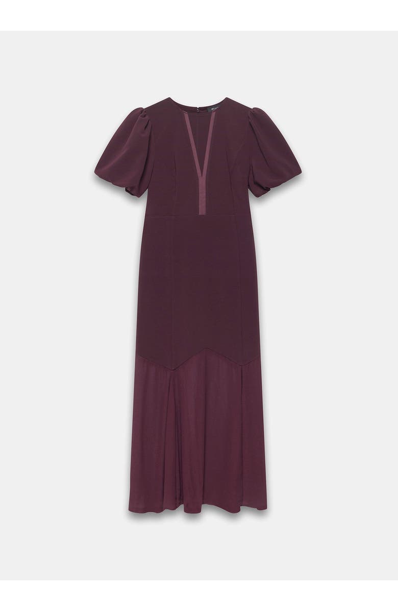 MINT VELVET Sheer Detail Maxi Dress, Alternate, color, Burgundy