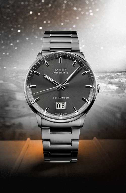 Mido Commander Ii Skeleton Bracelet Watch, 42mm