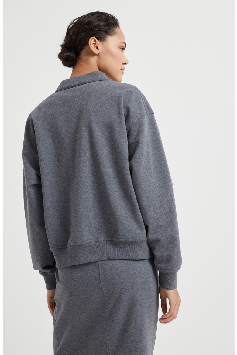 Lightweight French terry sweatshirt, Alternate, color, Lead