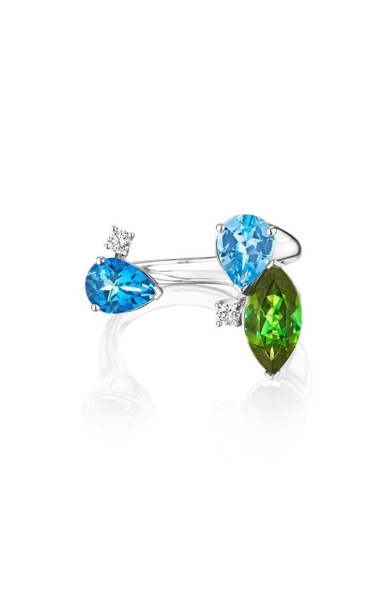 Hueb Topaz & Emerald Open Ring, Main, color, 