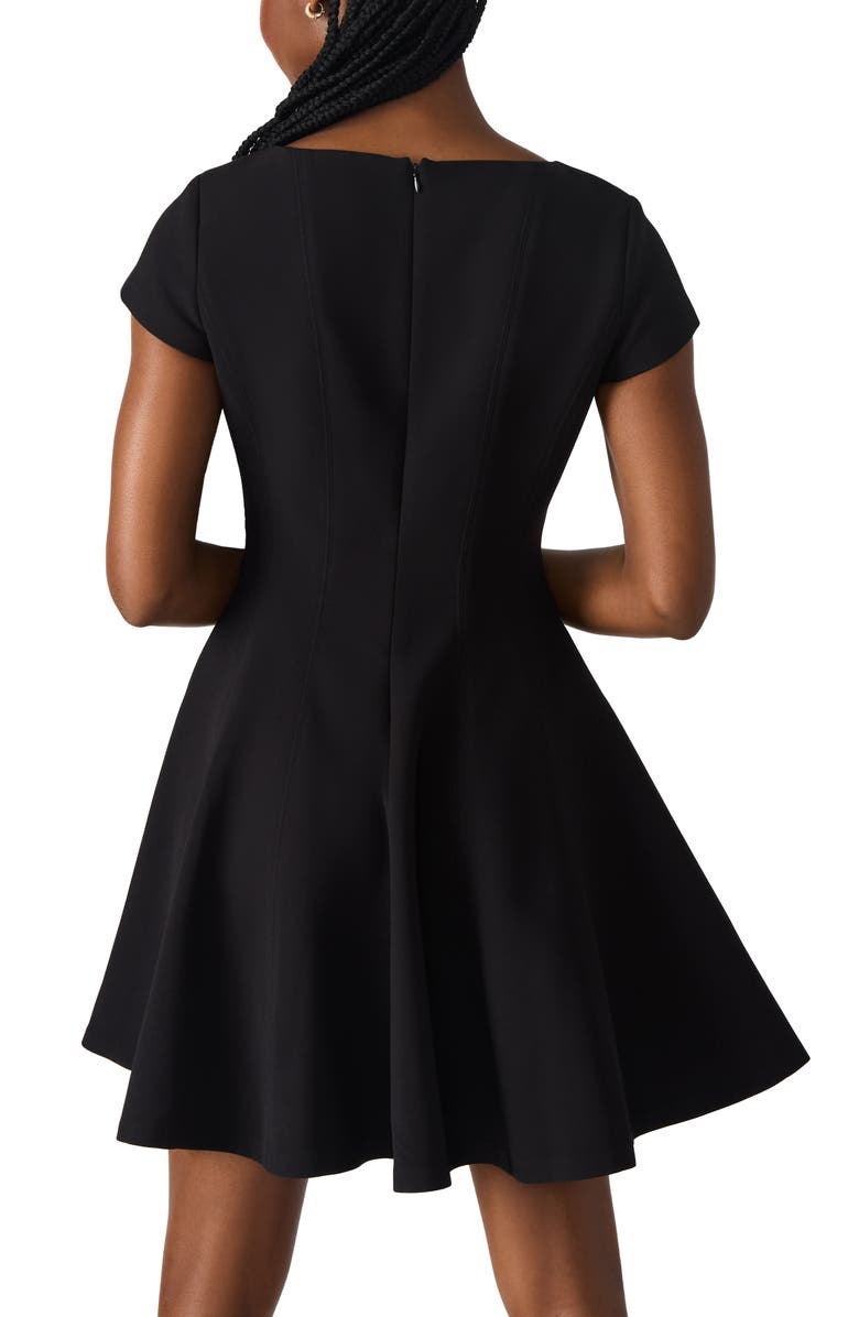 Steve Madden Nili Fit & Flare Minidress, Alternate, color, Black