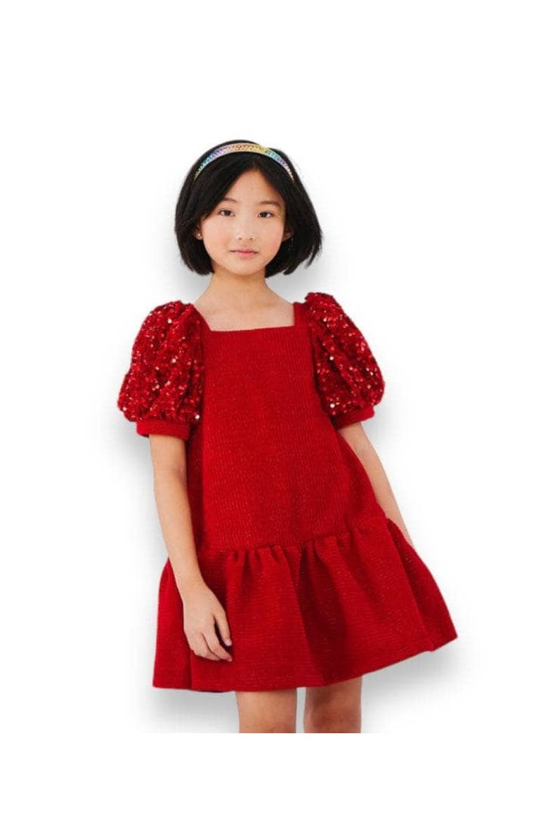 Lola + The Boys Love Dress, Alternate, color, Red