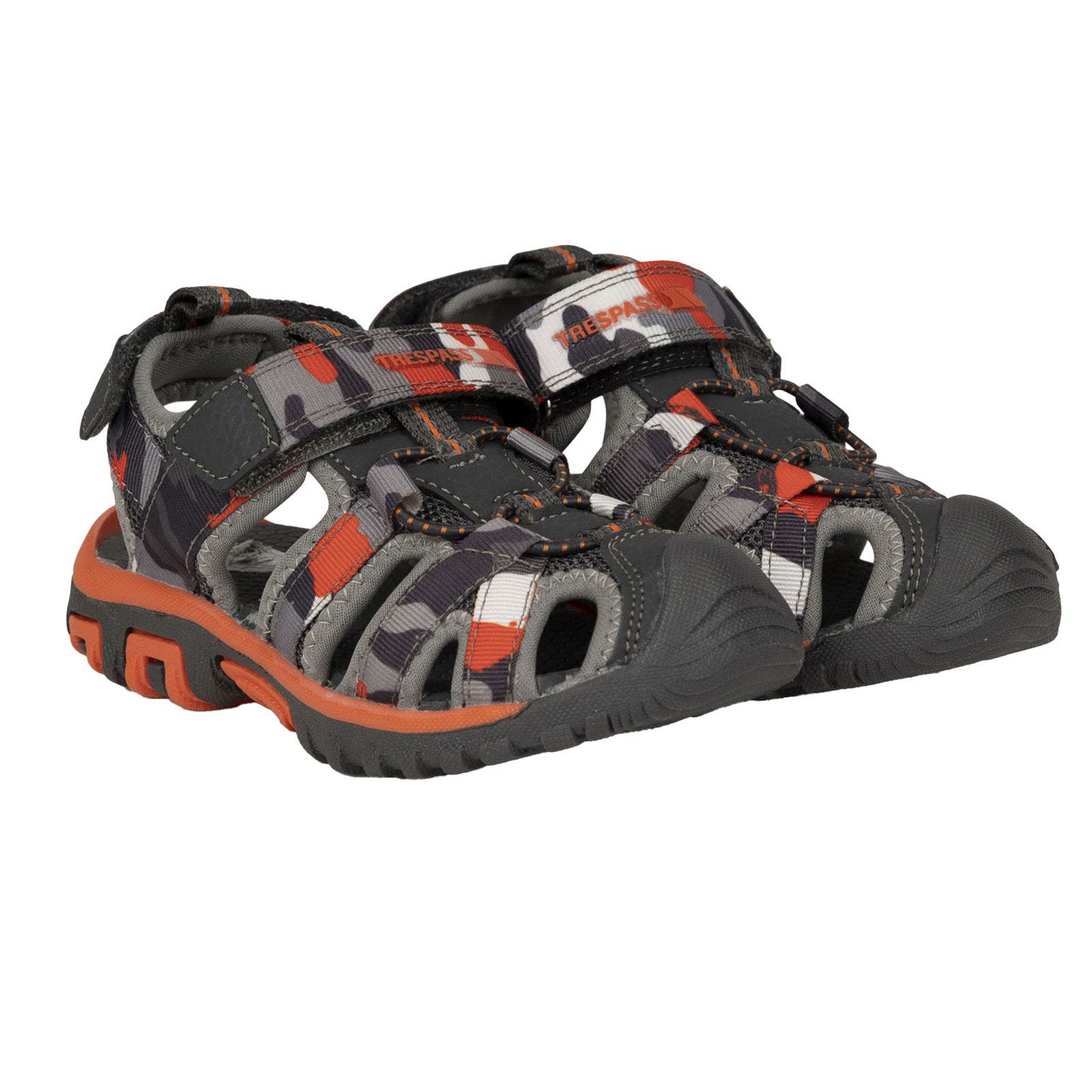 Childrens/Kids Jaime Sandals, Alternate, color, Gray and Orange