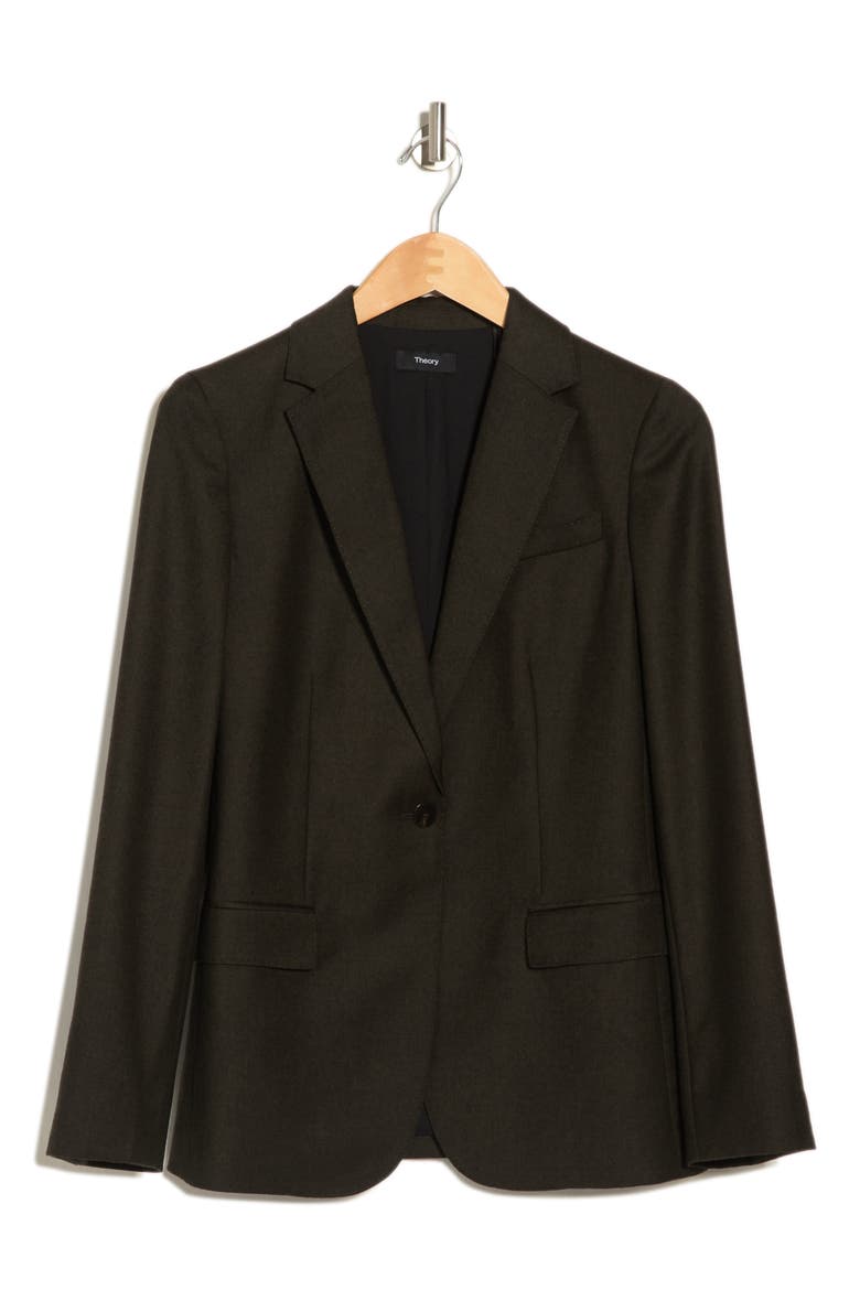 Staple Wool Blazer, Main, color, DARK THYME