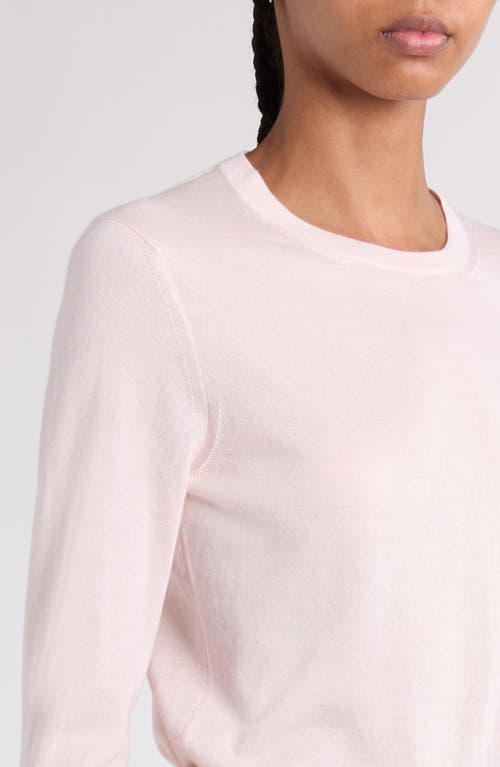 Tom Ford Fine Gauge Cashmere & Silk Crewneck Sweater In Dp649 Rose Petal