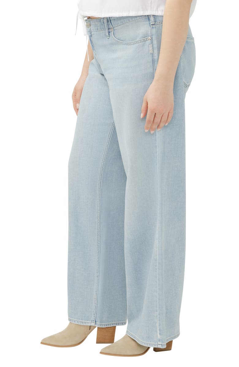 Silver Jeans Co. Suki Curvy Mid Rise Wide Leg Jeans, Alternate, color, 
