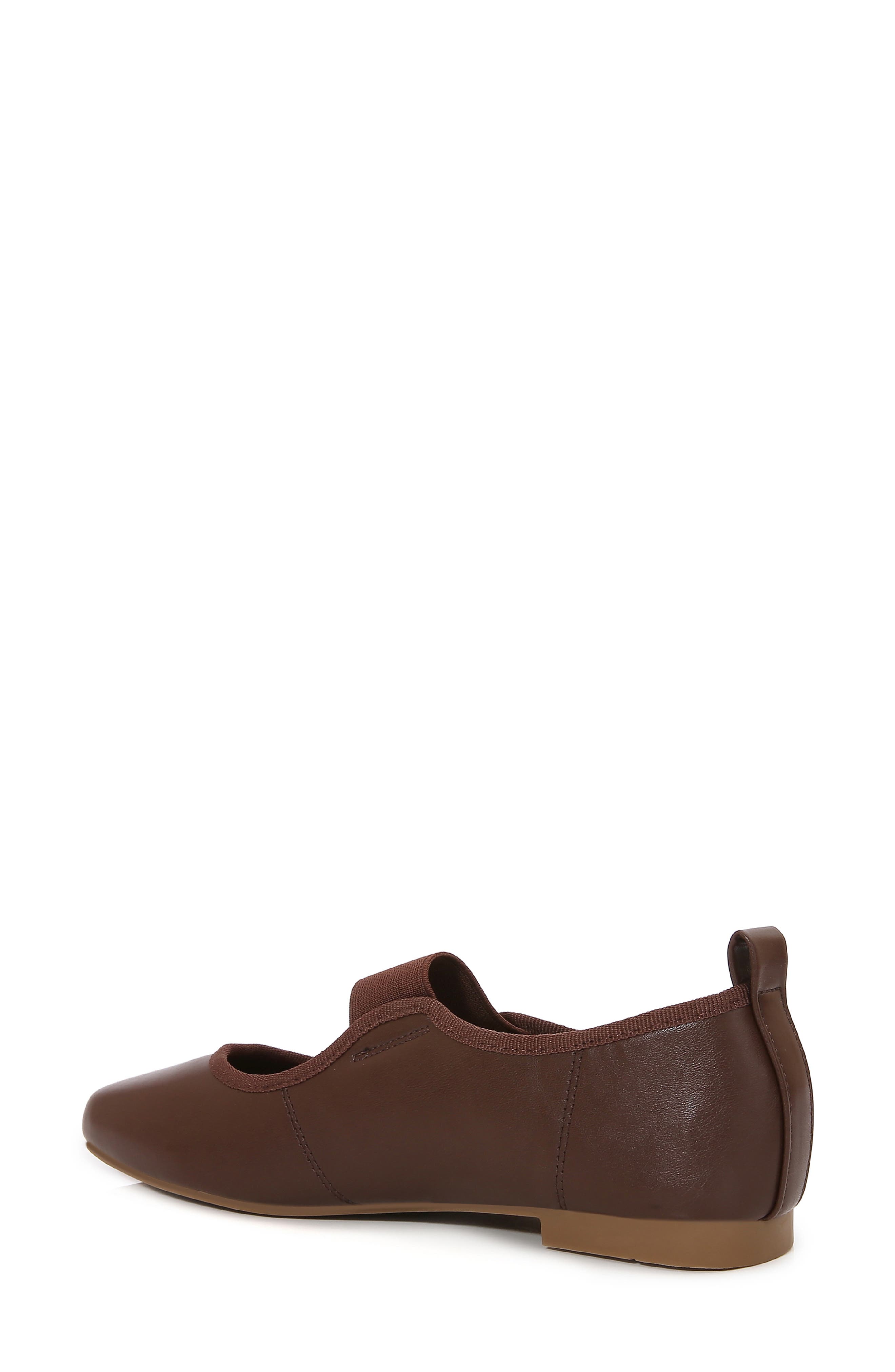 Fable Faux Leather Mary Jane Flat, Alternate, color, COFFEE