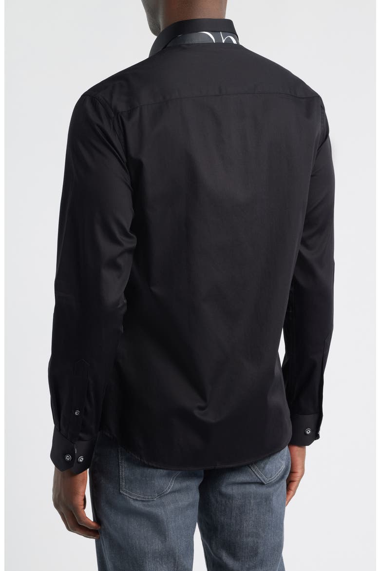 Sinai Collection Luxe Cotton Dress Shirt, Alternate, color, BLACK