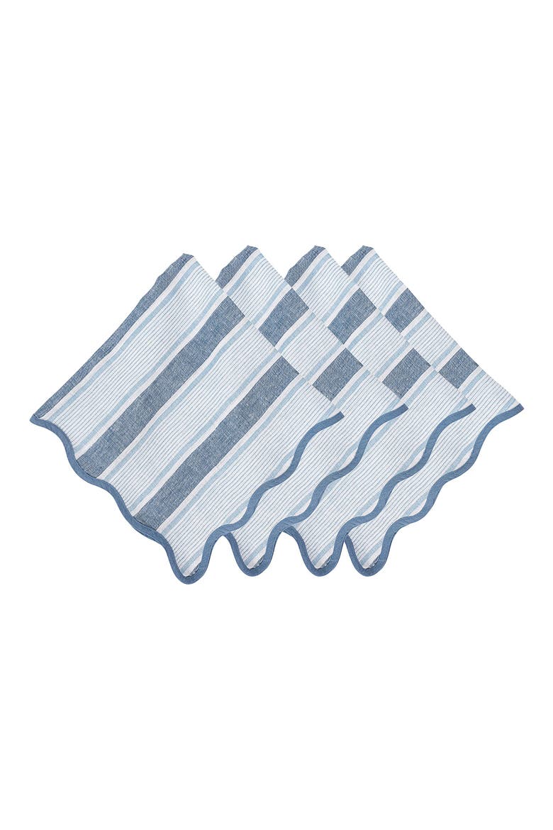 Cabana Set of 4 Napkins, Main, color, OCEAN