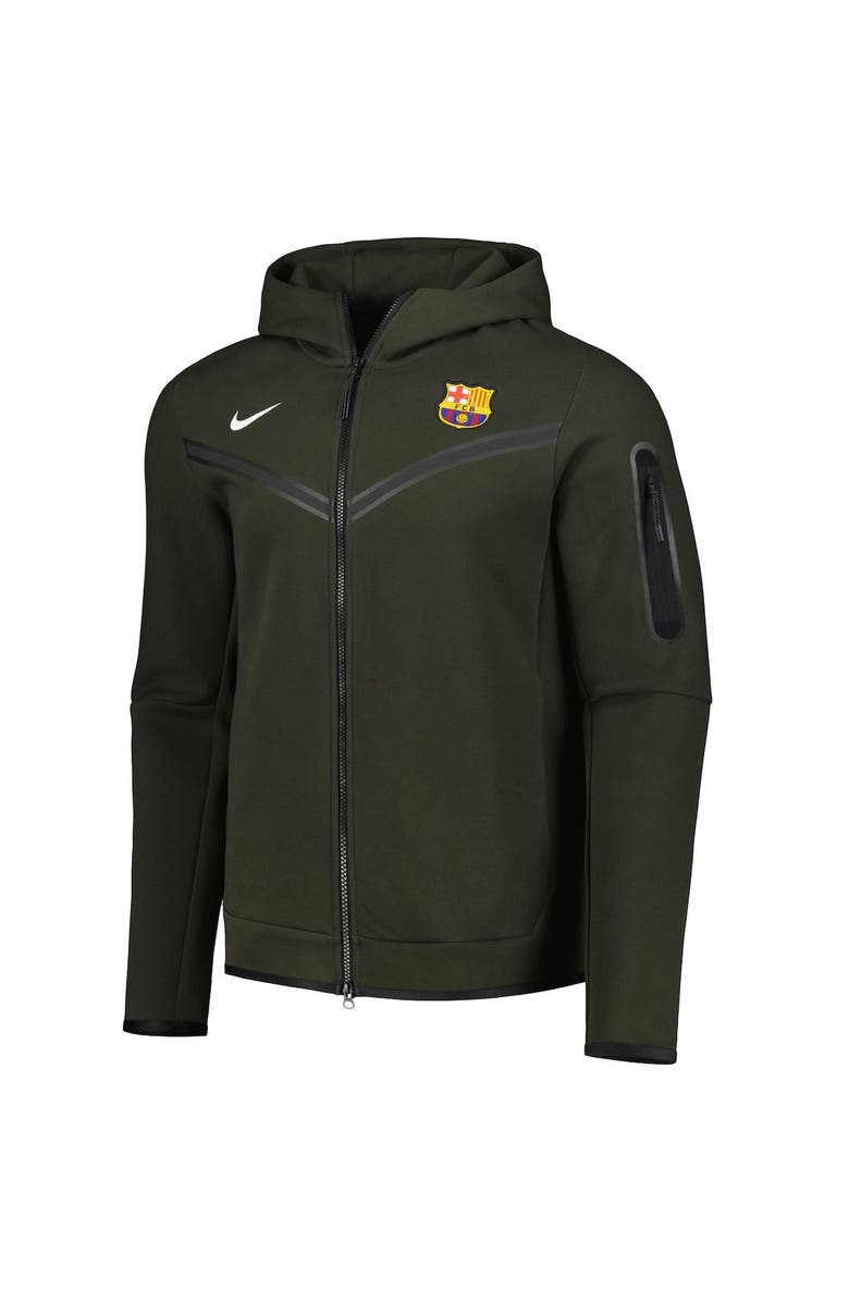 Nike Men's Nike Olive Barcelona Tech Fleece Full-Zip Hoodie Jacket, Alternate, color, 
