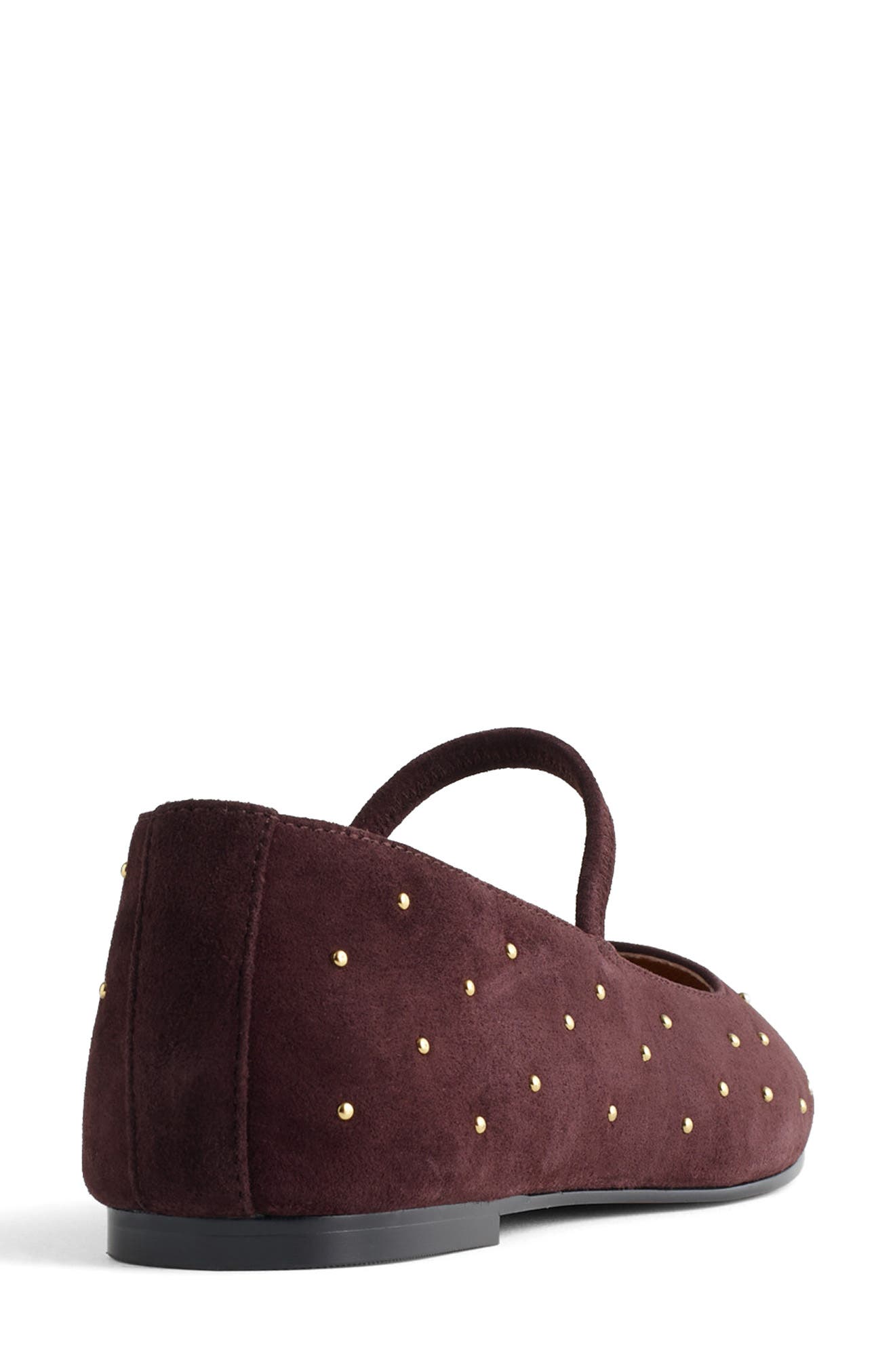 Madewell The Greta Ballet Flat, Alternate, color, Chocolate Raisin