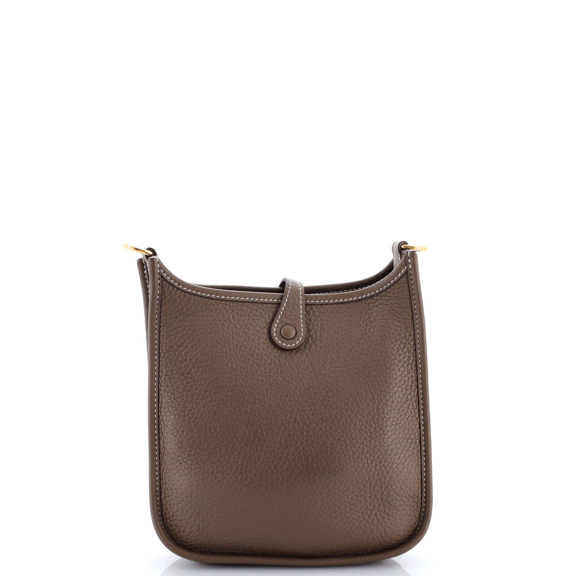 Pre-Owned Hermes Evelyne Bag Gen III Clemence TPM, Alternate, color, Etoupe