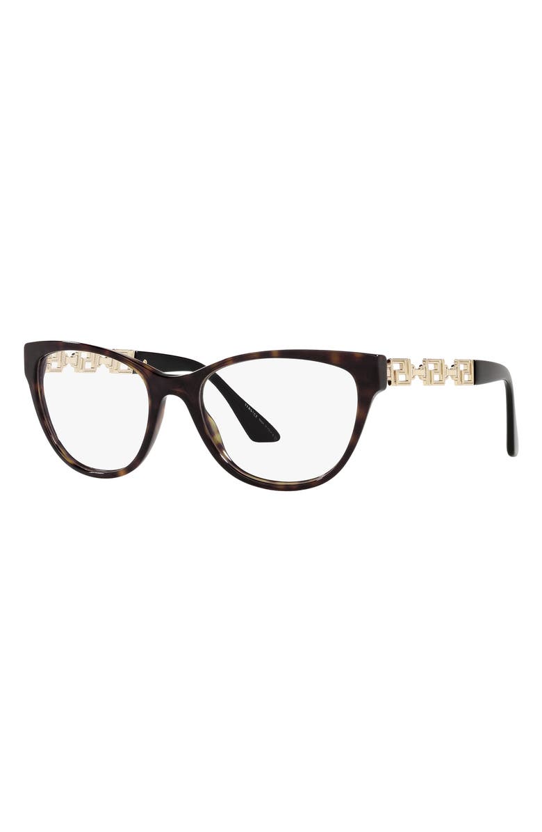 Versace 52mm Optical Glasses, Alternate, color, Havana