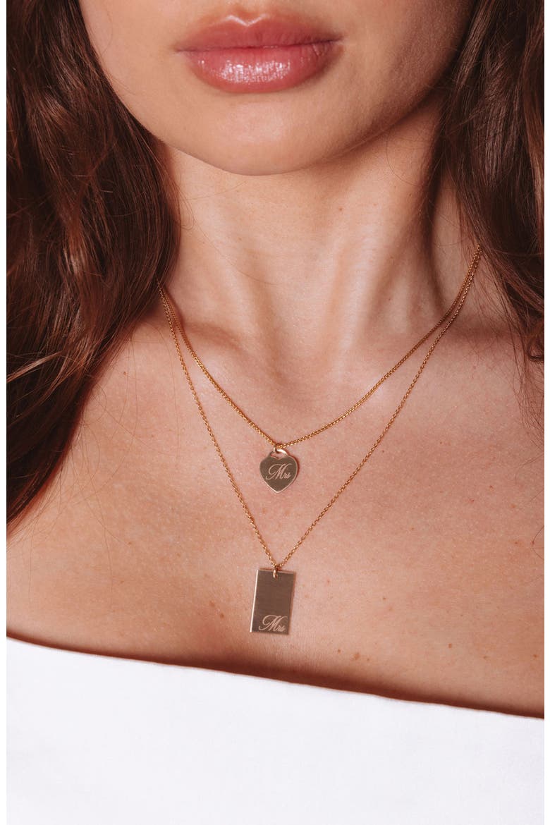 Stella Mrs Pendant Necklace, Alternate, color, GOLD