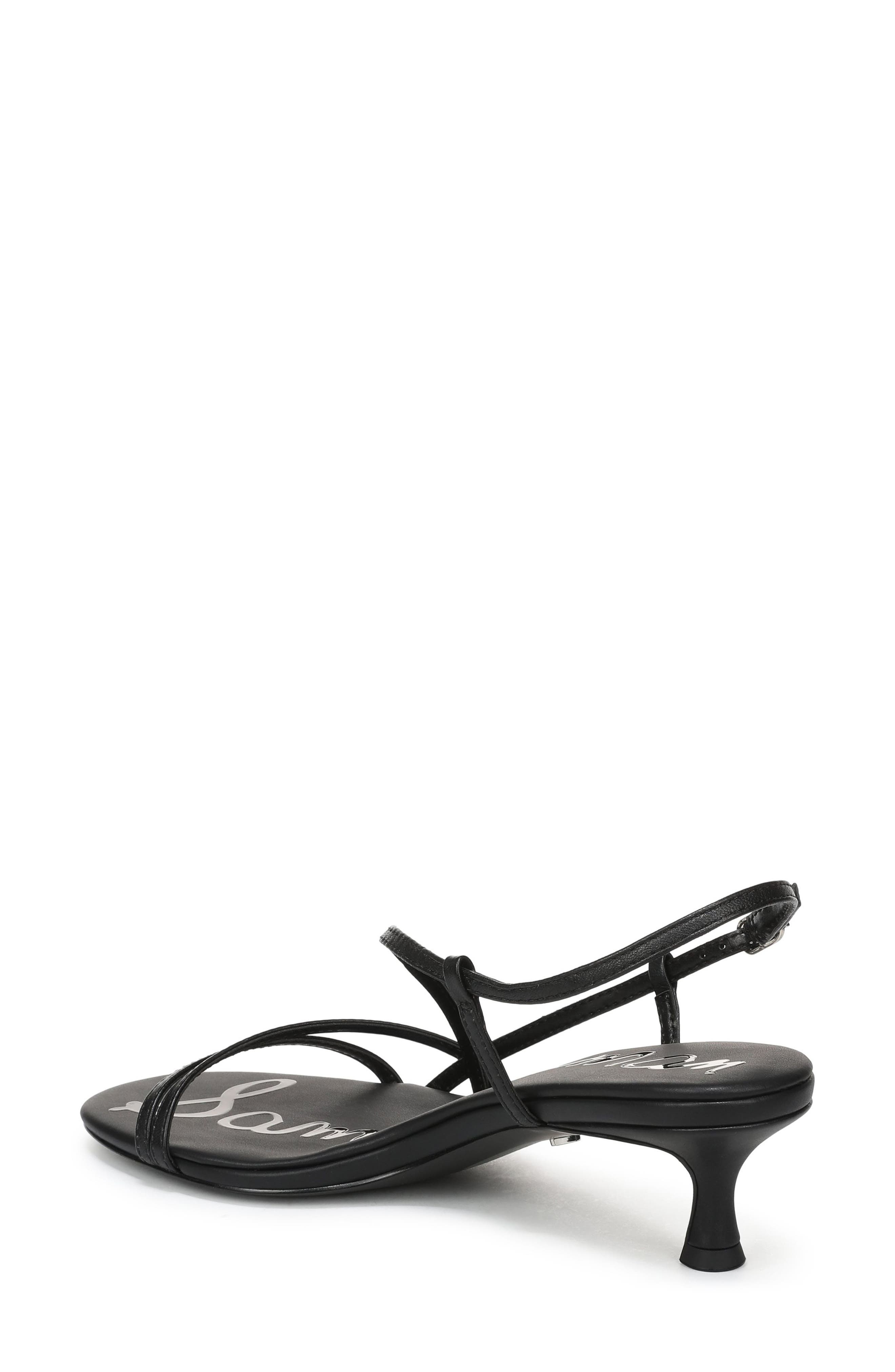Sam Edelman Cora Slingback Kitten Heel Sandal, Alternate, color, Black