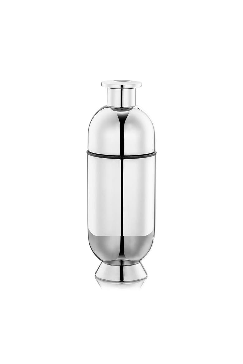 Trombone Cocktail Shaker, Main, color, Silver