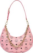 MCM Aren Crescent Hobo Bag in Visetos