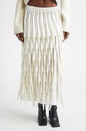 Alaïa Layered Cups Wool Blend Knit Skirt