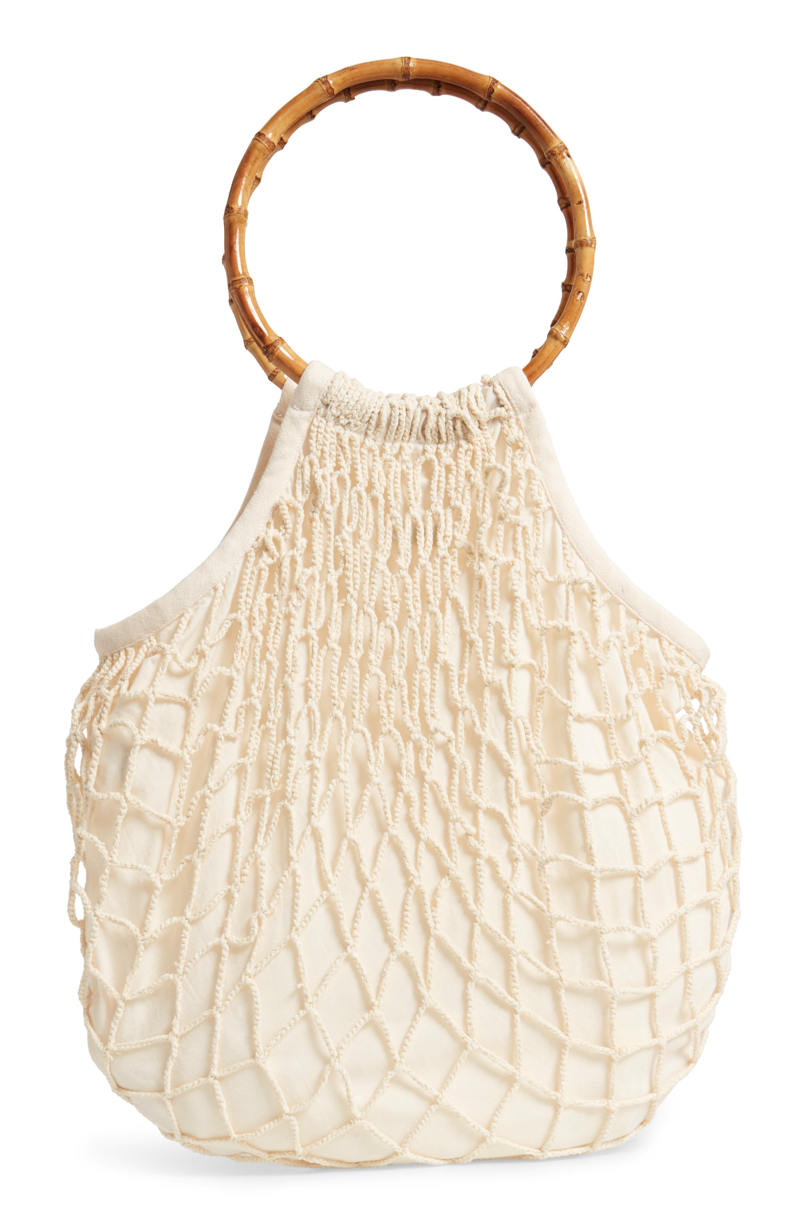 L Space Simon Net Hobo Bag, Alternate, color, NATURAL
