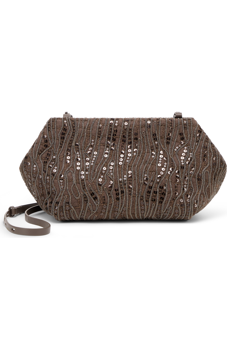 Brunello Cucinelli Abstract Embroidery Pouch bag, Main, color,