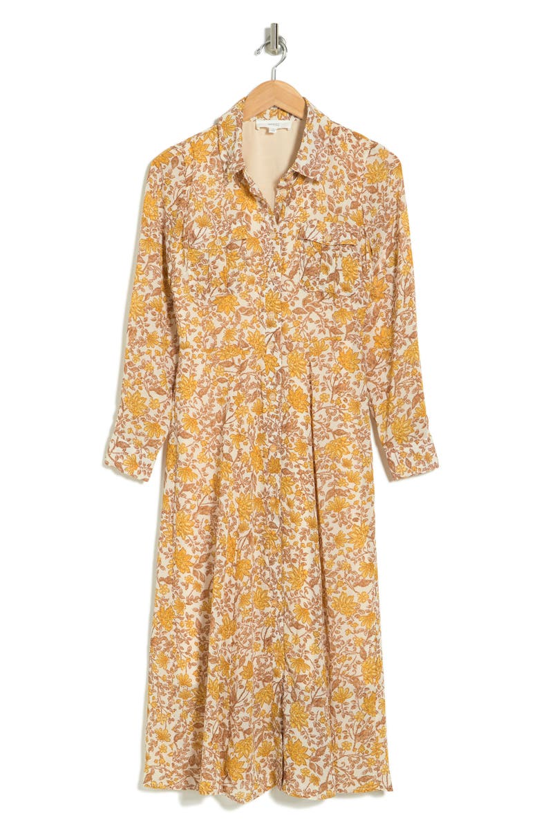 Lucky Brand Long Sleeve Shirtdress, Alternate, color, 