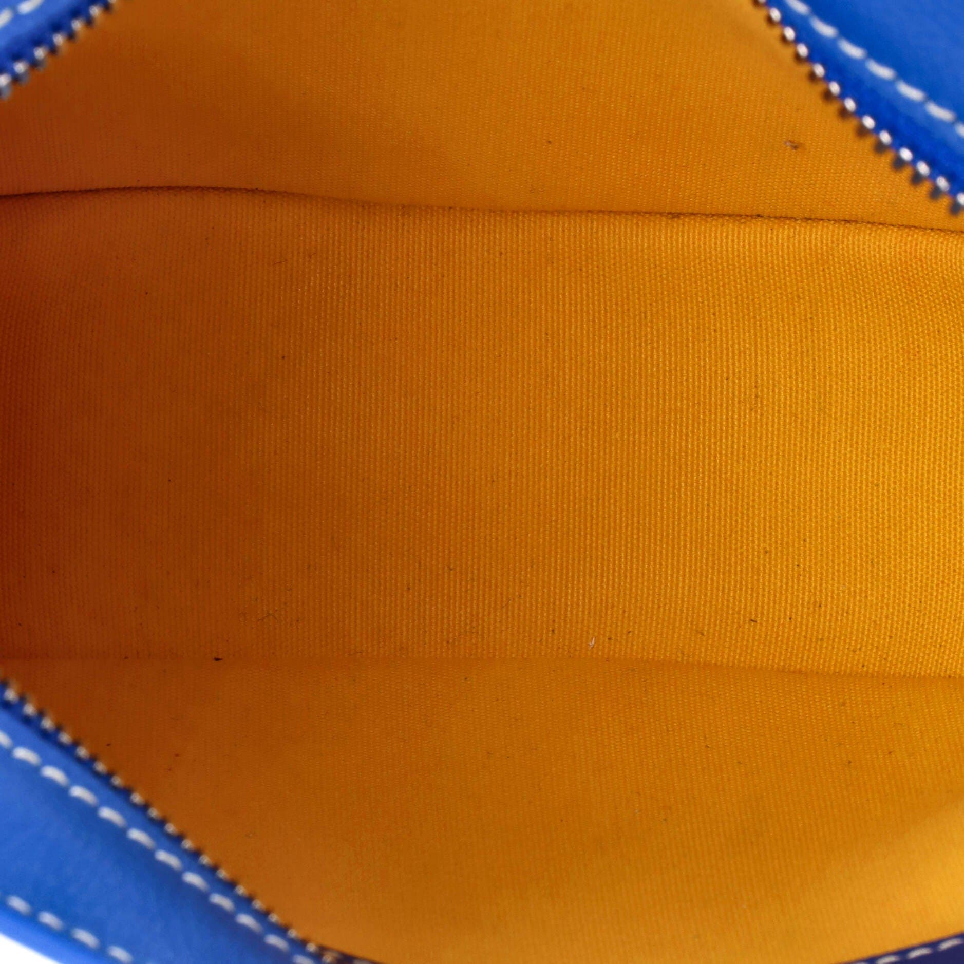 Pre-Owned Goyard Hirondelle Shoulder Bag Coated Canvas and Leather, Alternate, color, Blue