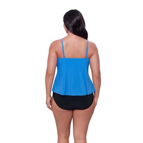 Trimshaper Rachel 5 Tier Ruffle Tankini Swimsuit Top