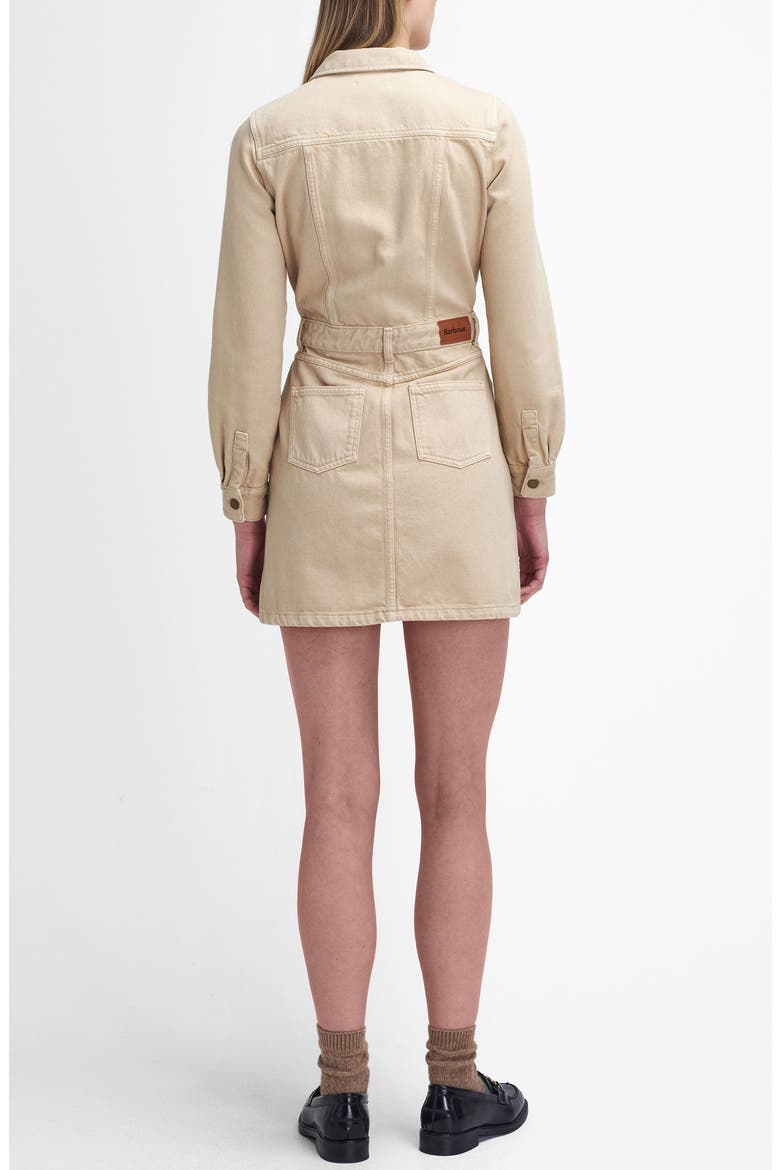 Marnie Long Sleeve Denim Dress, Alternate, color, WHITE PEPPER