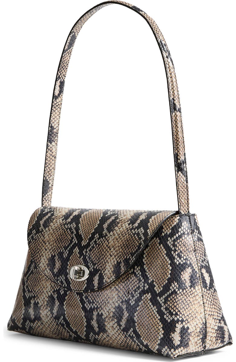 Altuzarra Loquette Python Embossed Leather Shoulder Bag, Alternate, color, Python