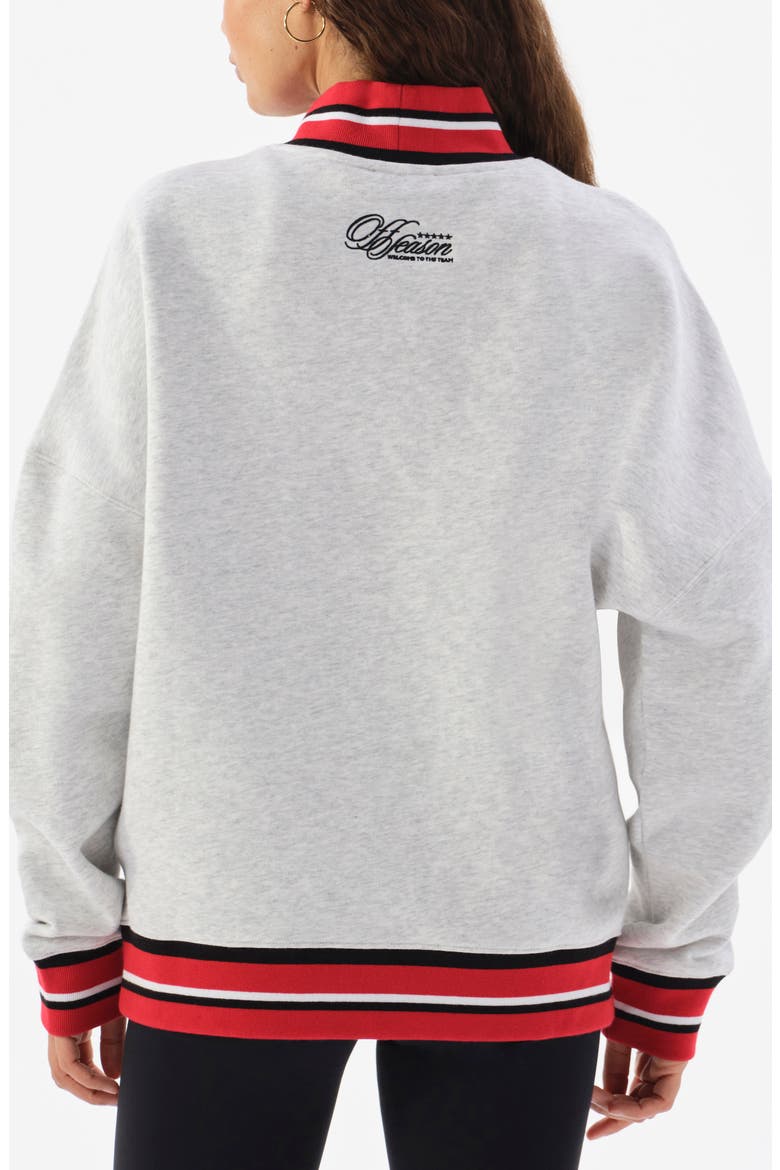 Philadelphia Eagles Mock Neck Graphic Sweatshirt, Alternate, color, HEATHER GREY