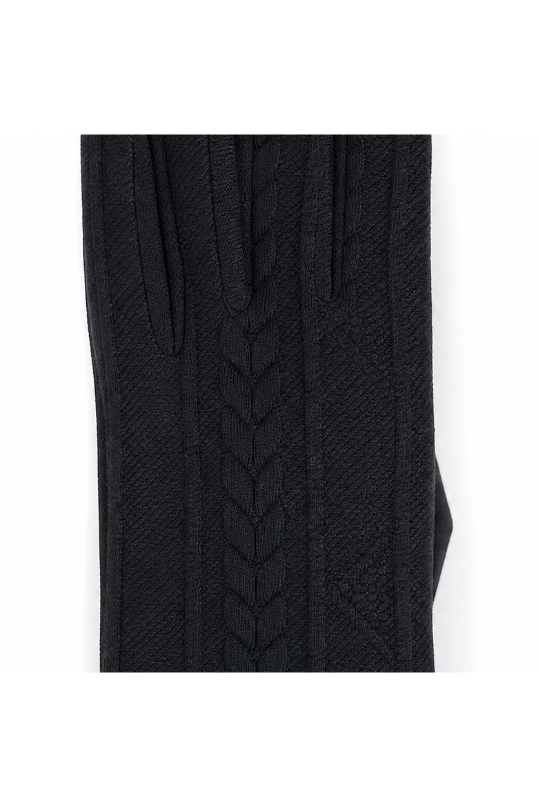 Women's Cable Knit Winter Glove, Alternate, color, Black