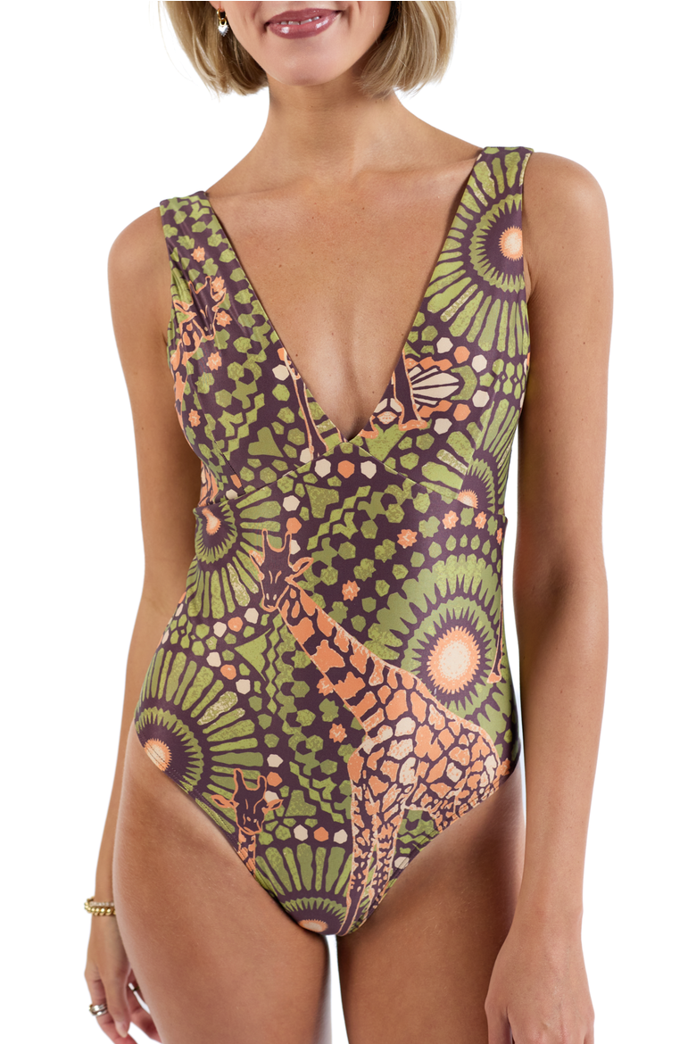 The Africa - Sculpt One Piece, Main, color, Brown