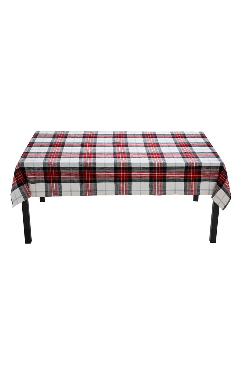 Lodge Plaid Tablecloth - Perfect for Christmas Dining Decor, Main, color, Multicolored