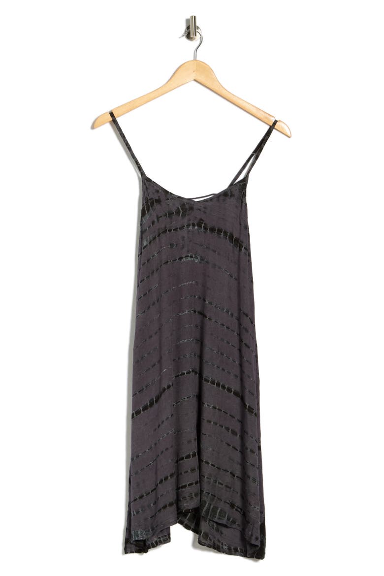 Tie Dye Cover-Up Minidress, Alternate, color, CHARCOAL