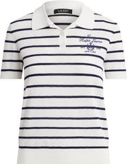 Lauren Ralph Lauren Natrissa Stripe Polo Sweater